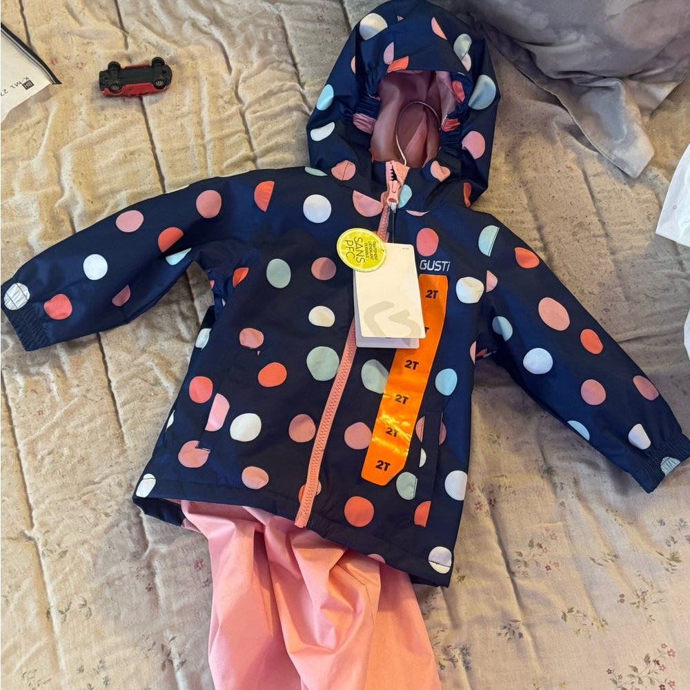 BRAND NEW Gusti Navy Polka Dot Kids' Set ( Jacket & Pants )